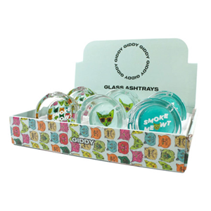 Giddy - Glass Ash Tray - Smoke Meowt