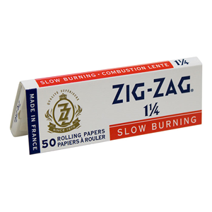 Zig Zag - White - 1 1/4'' - Slow Burning
