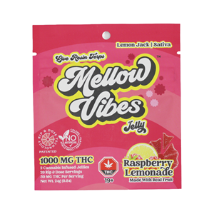 Mellow Vibes - 1000mg - Raspberry Lemonade - Sativa