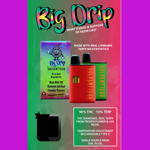 SOLVENT7ESS - Big Drip - Live Resin Vape - Early Pearl - 1g - Sativa