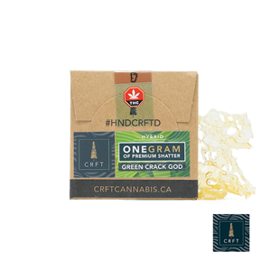 CRFT - Shatter- Green Crack God - Hybrid - 1g