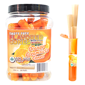 Tasty Puff Cones - Orange Cream Flavoured - 3Pk