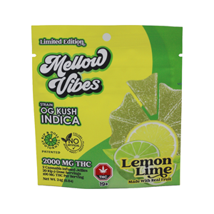 Mellow Vibes - 2000mg - Lemon Lime - Indica
