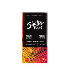 Shatter Bars - Toffee Crunch - Sativa - 500mg