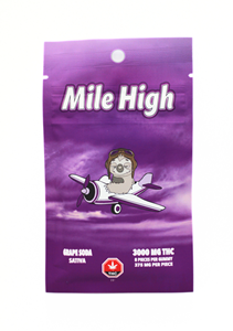 Mile High - Edibles - 3000mg - Sativa - Grape Soda